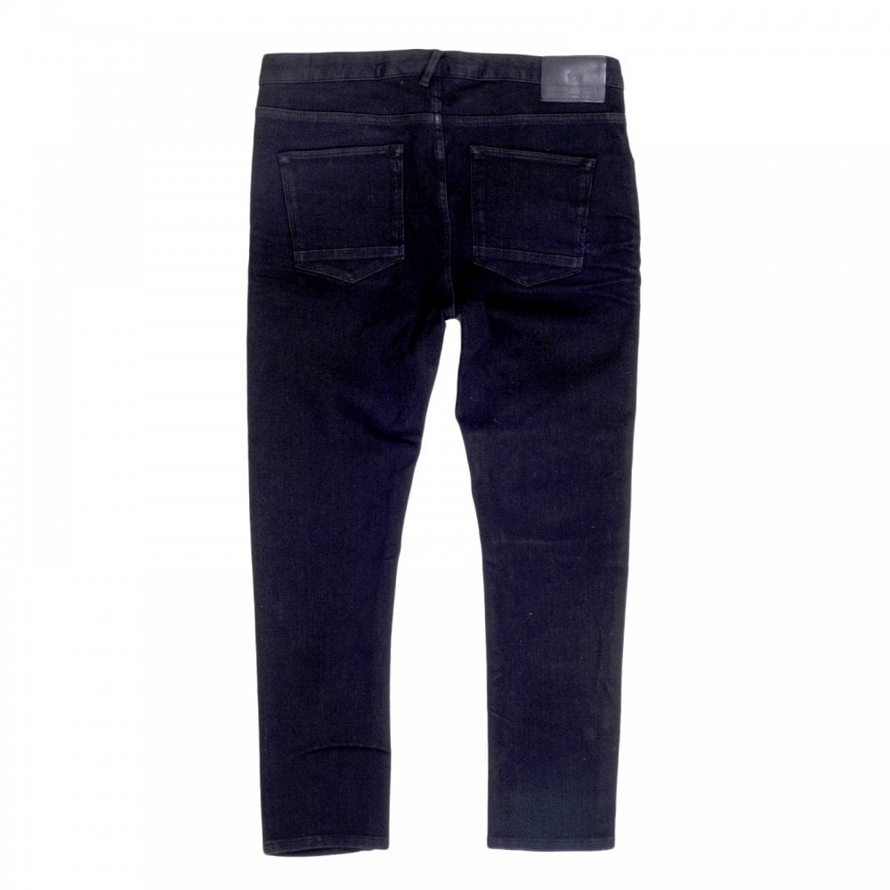Mens Dart Rinsed Black 135083 Five Pocket Style Super Skinny Fit Jeans from Scotch & Soda