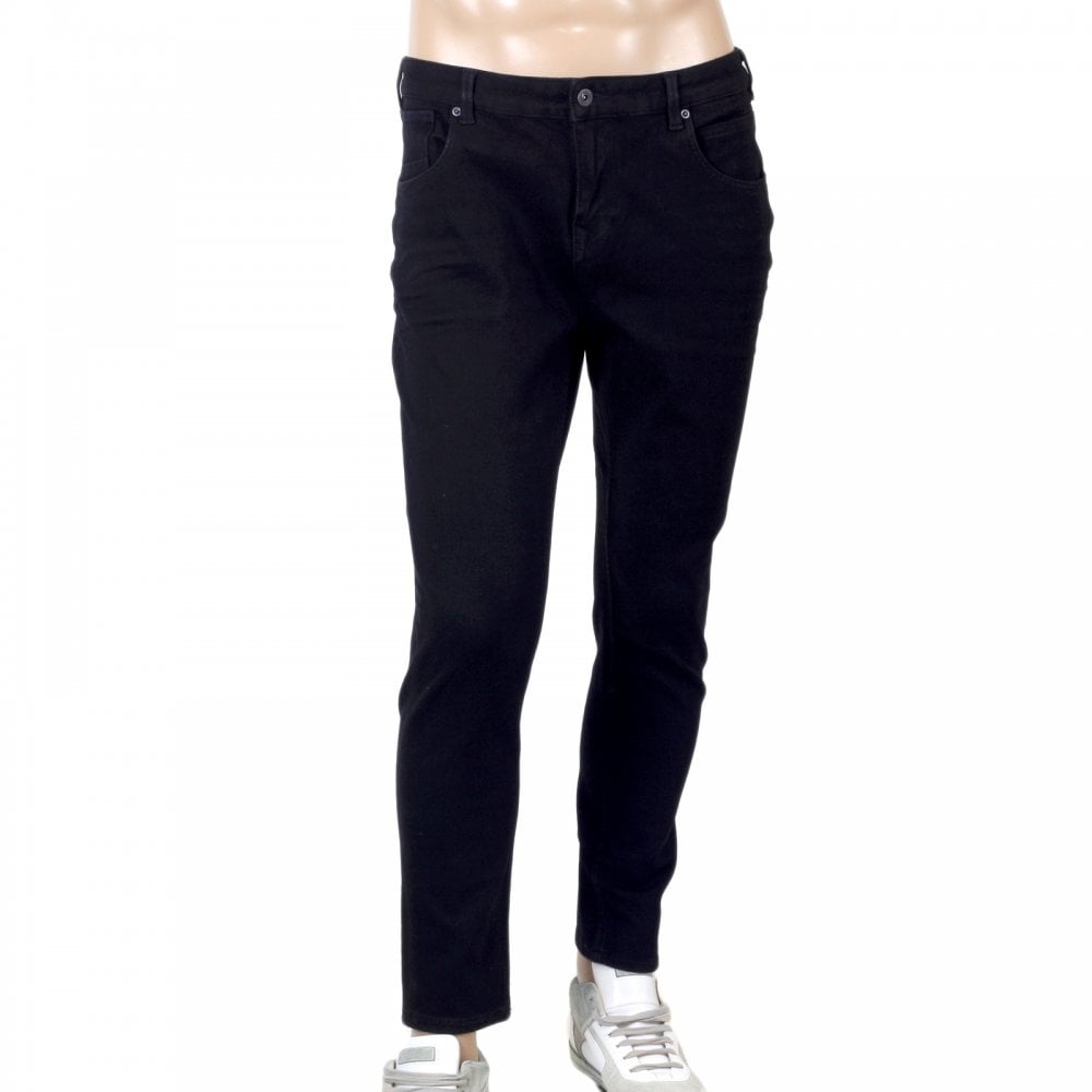 Mens Dart Rinsed Black 135083 Five Pocket Style Super Skinny Fit Jeans from Scotch & Soda