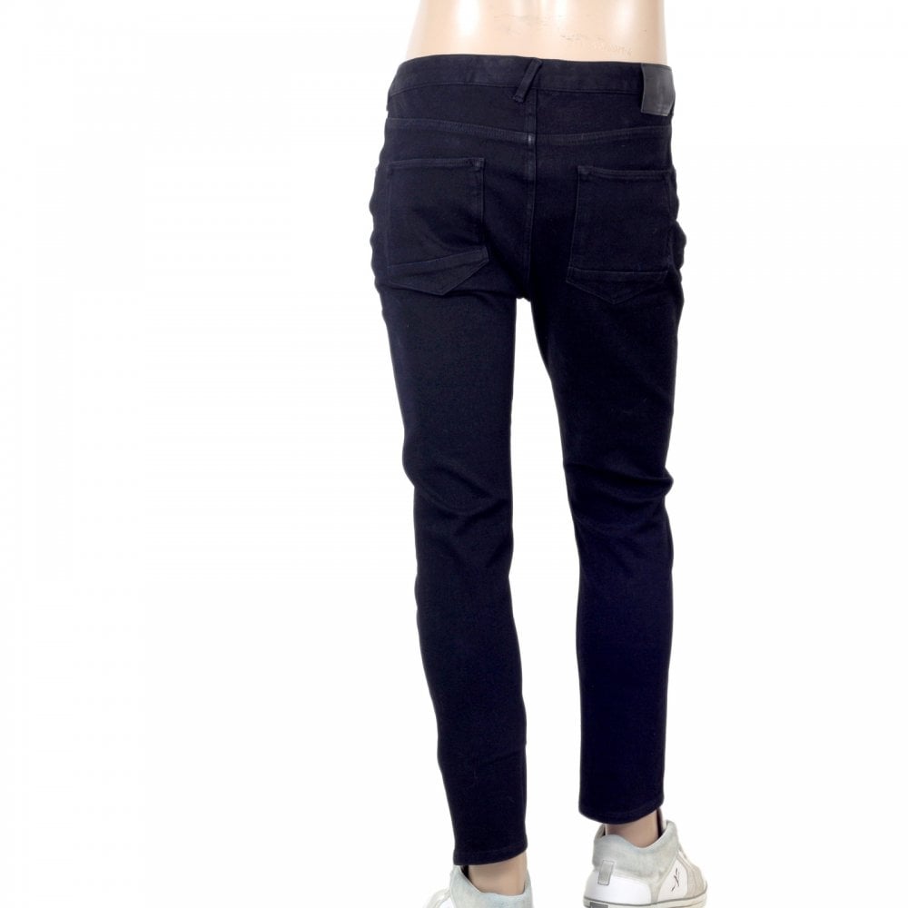 Mens Dart Rinsed Black 135083 Five Pocket Style Super Skinny Fit Jeans from Scotch & Soda