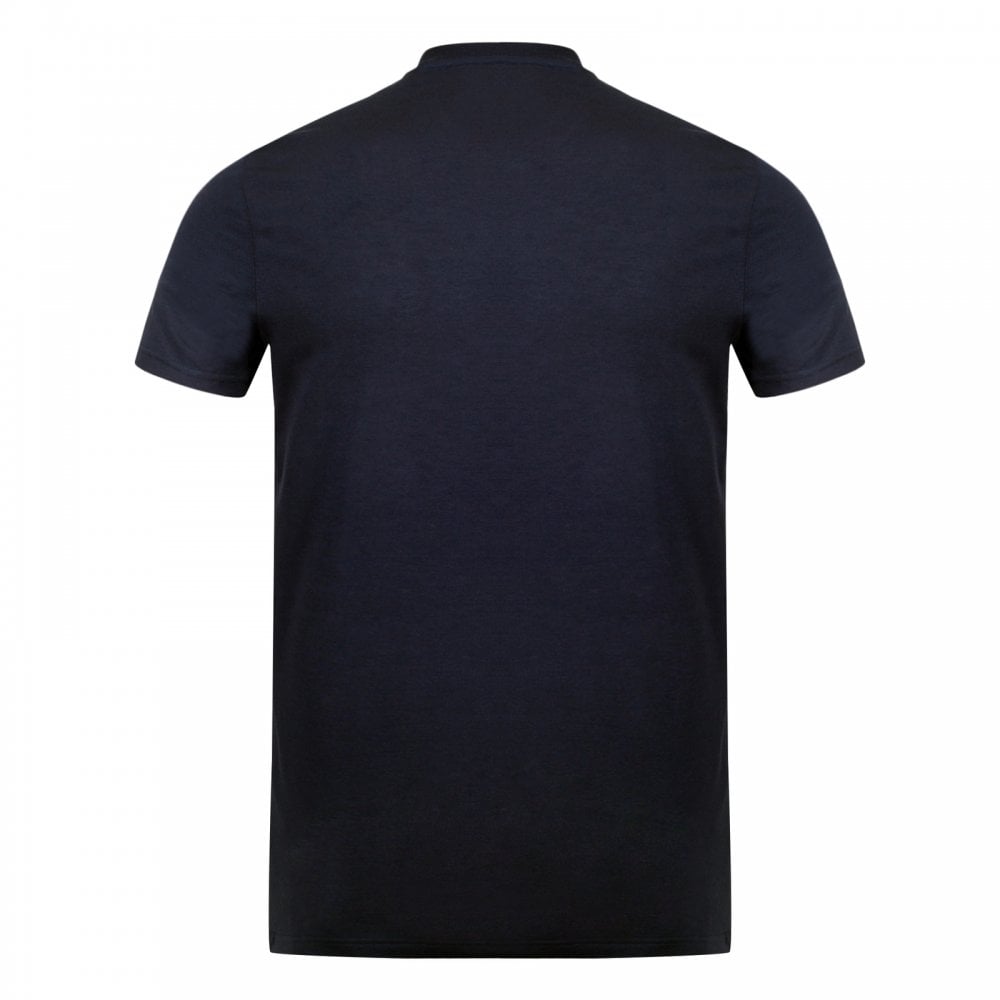 Mens Black Short Sleeve Crew Neck Grey Text Sleeve Logo Printed Slim Fit T Shirt by Dsquared2