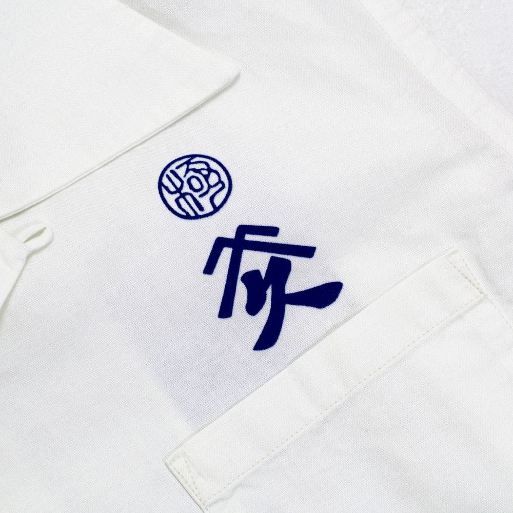 Sun Surf Off White Cotton Regular Fit SS37652 Short Sleeved Limited Edition Mens Hawaiian Shirt with Musha-E Drawing Print