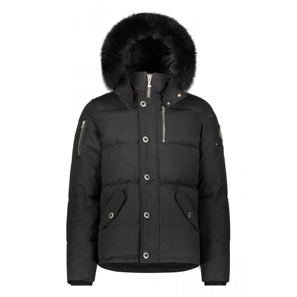 Black 3Q Jacket with Black Fur