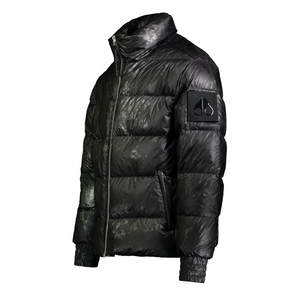BLACK CARBON PRINT JAVENLIN PUFFER JACKET