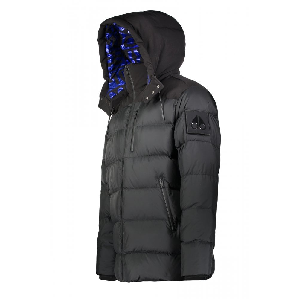 Black CAROUSEL Metallic Lined Goose Down filled Puffer jacket