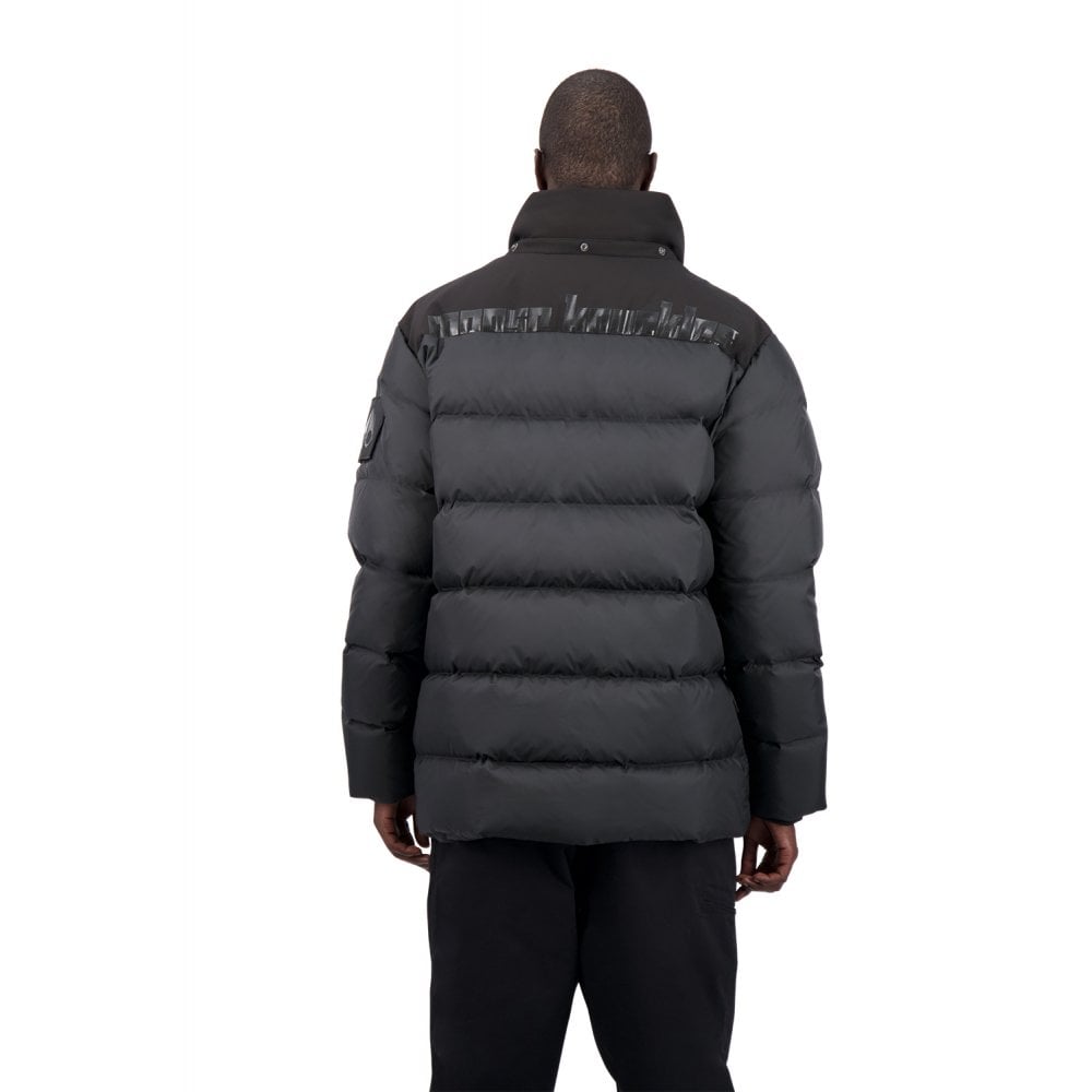 Black CAROUSEL Metallic Lined Goose Down filled Puffer jacket