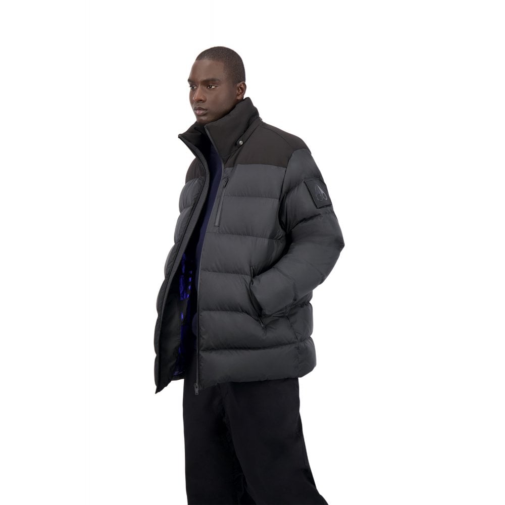 Black CAROUSEL Metallic Lined Goose Down filled Puffer jacket