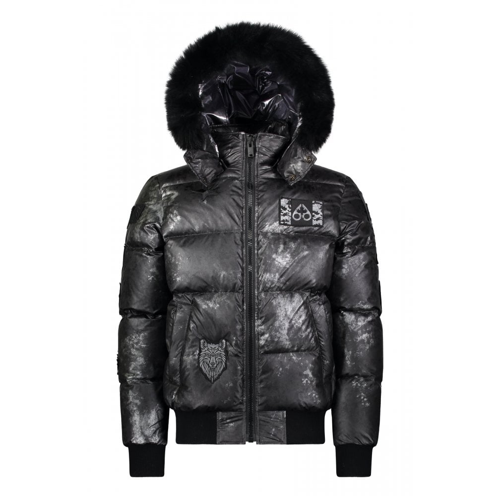 Pengarth Bomber Down filled Puffer jacket in Carbon