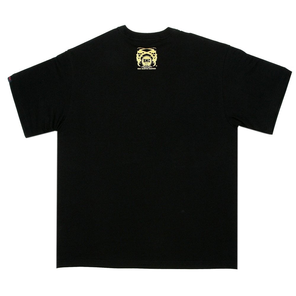 Black Regular Fit Crew Neck Short Sleeve Pirates T-Shirt