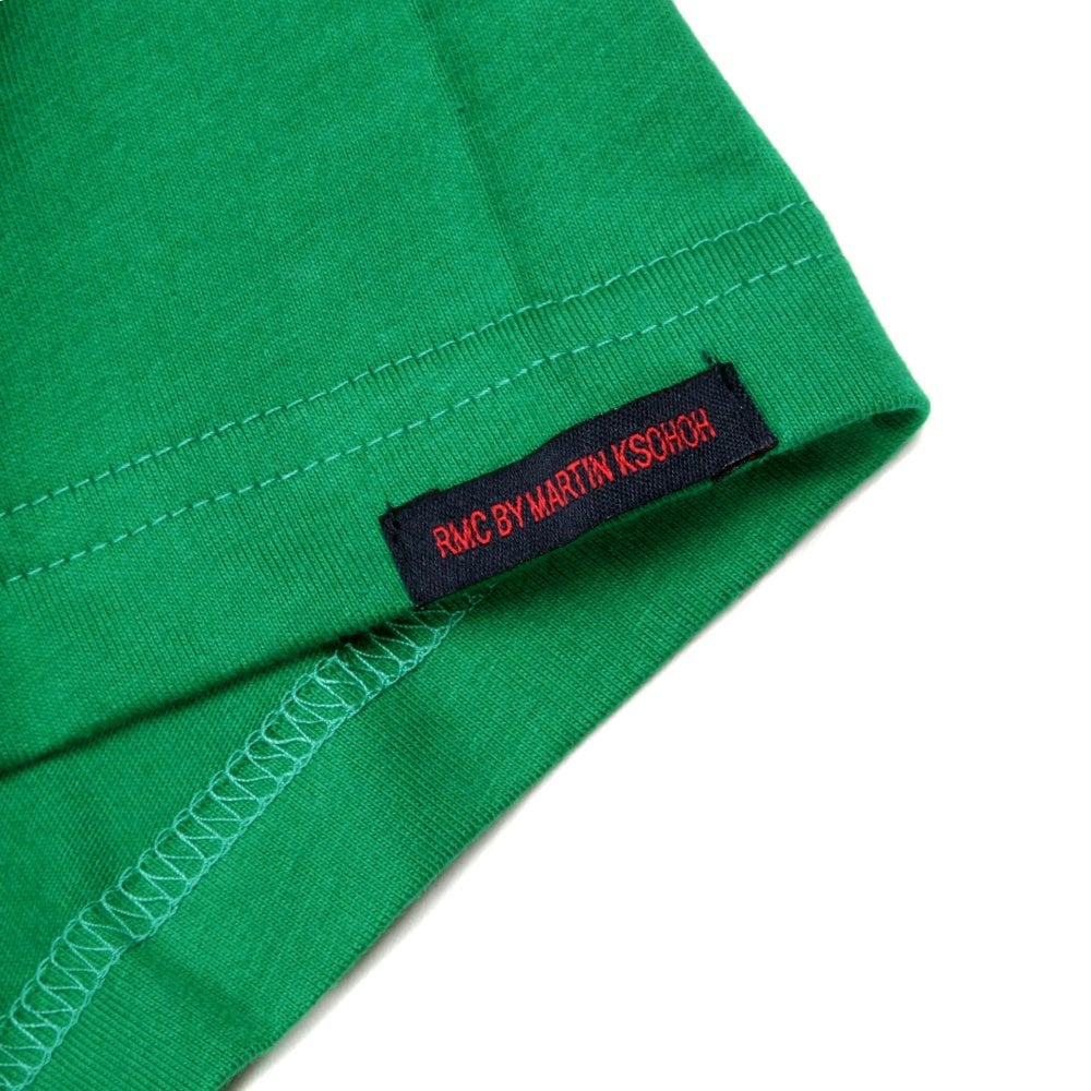 Green Crew Neck Regular Fit T-Shirt with Printed Red Star