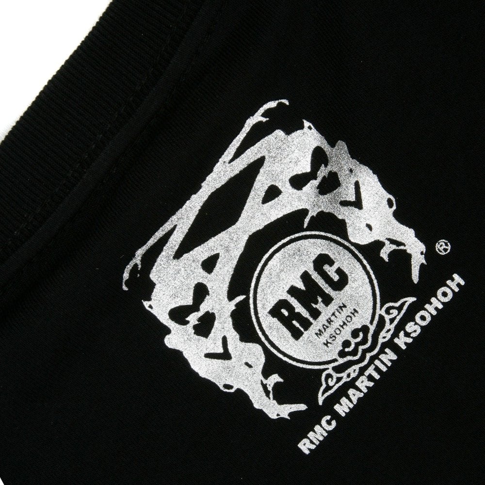 Crew Neck Regular Fit T-Shirt with Printed Silver Logo