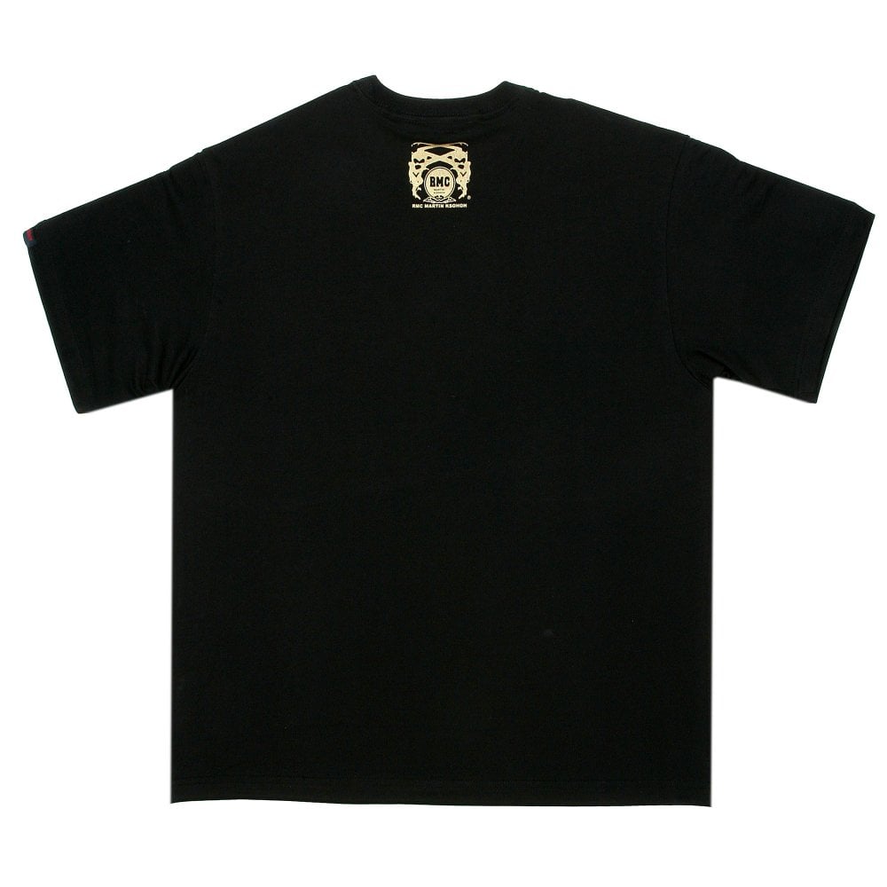 Black Crew Neck Regular Fit T-Shirt with URLIFEORMYLIFE Print
