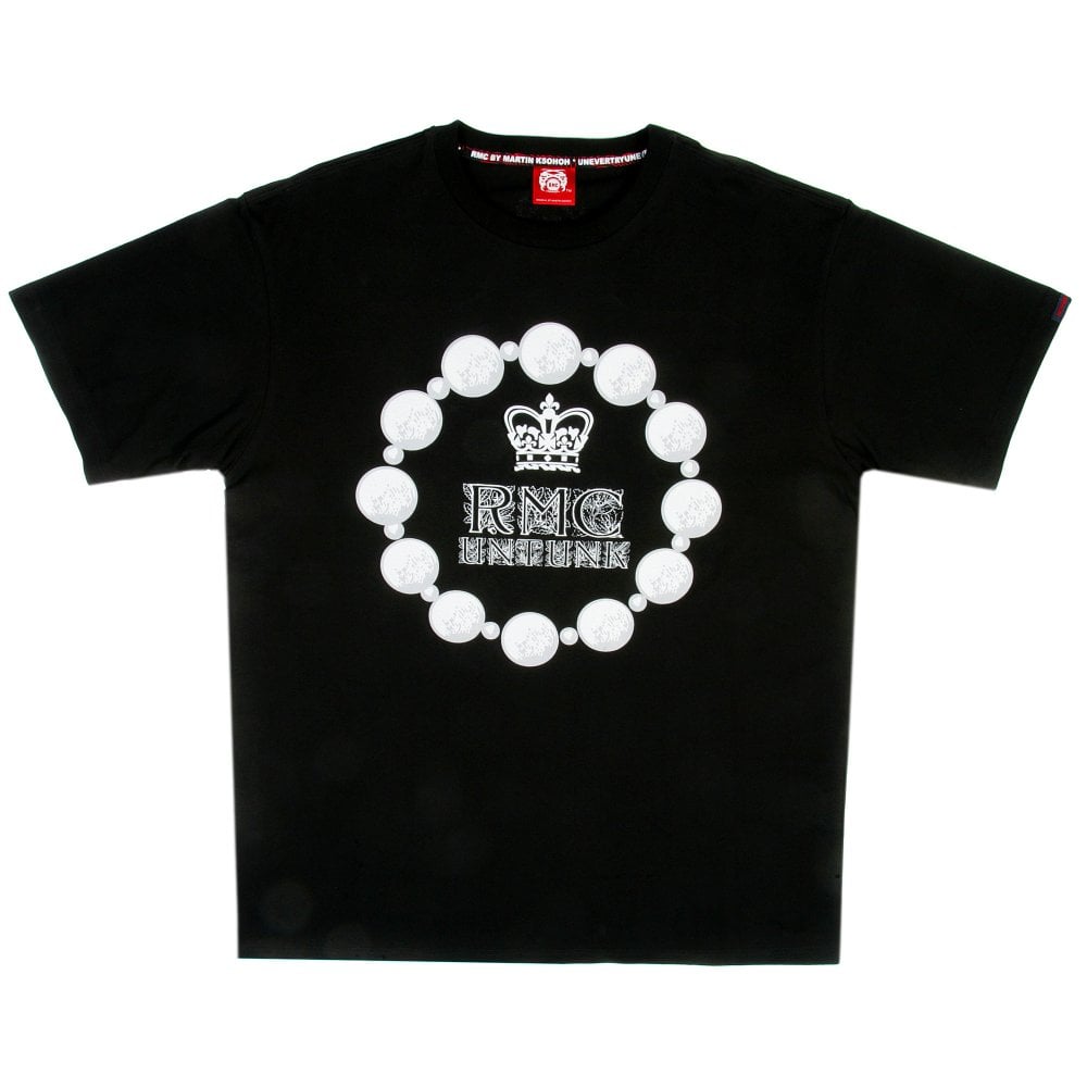 Untunk Black Crew Neck Regular Fit Short Sleeve T-Shirt