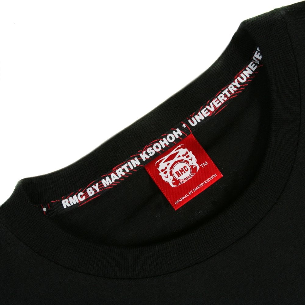 Untunk Black Crew Neck Regular Fit Short Sleeve T-Shirt