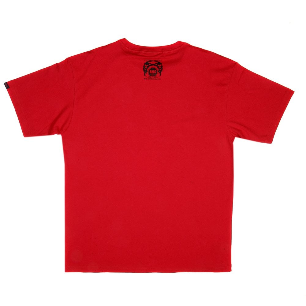 Untunk Red Crew Neck Regular Fit Short Sleeve T-Shirt