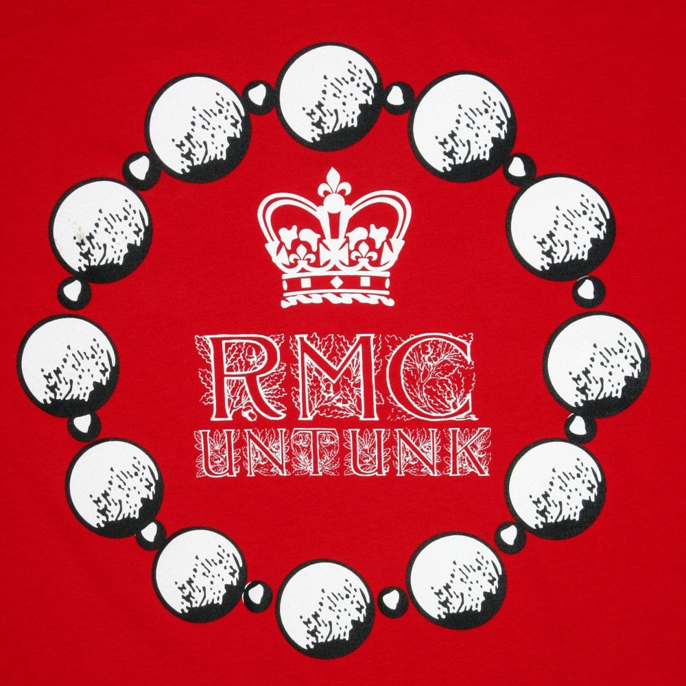 Untunk Red Crew Neck Regular Fit Short Sleeve T-Shirt