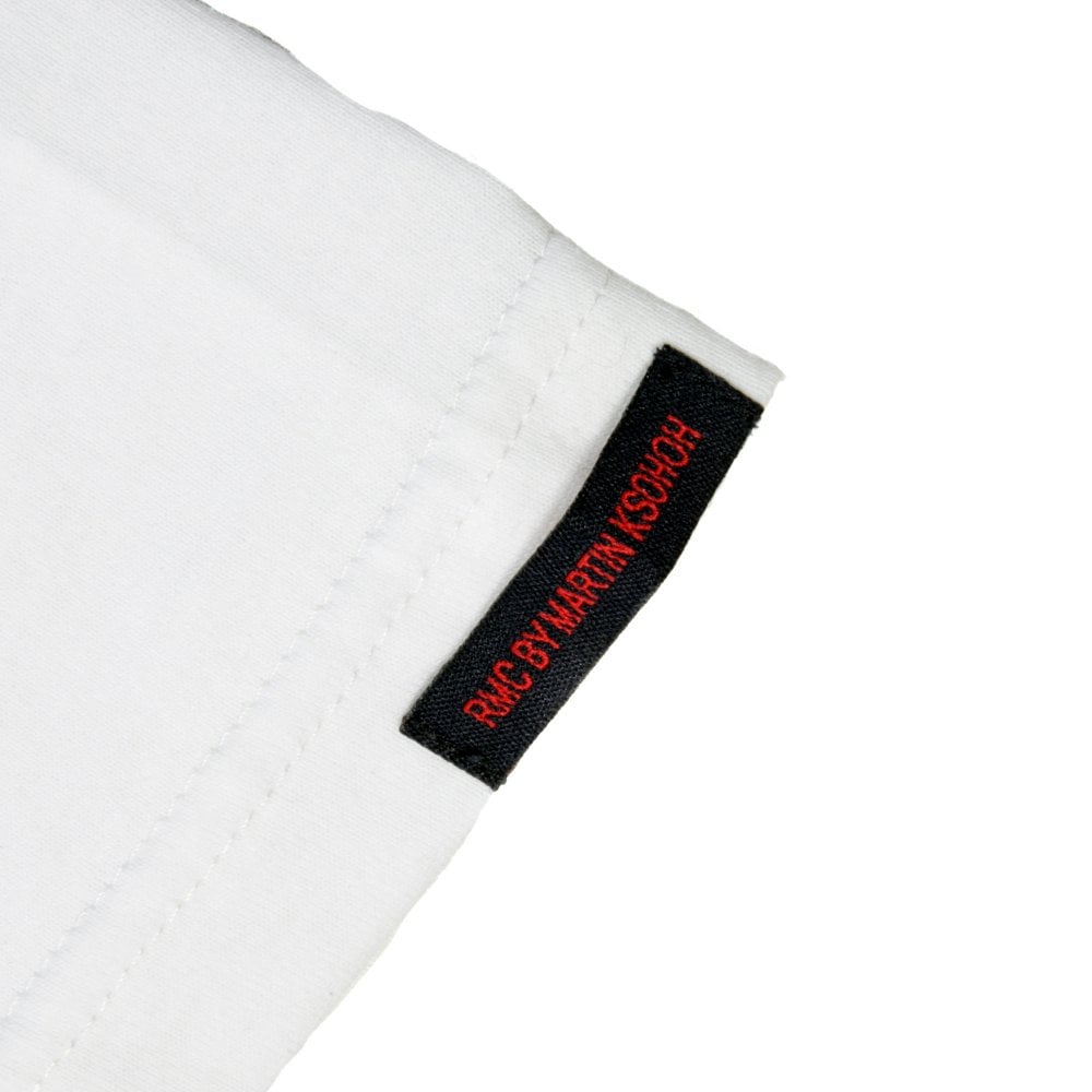 Printed Mask White Crew Neck Regular Fit Short Sleeve T-Shirt