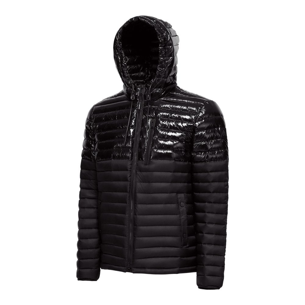 Moose Knuckles Mens Black Quilted Ropper Jacket