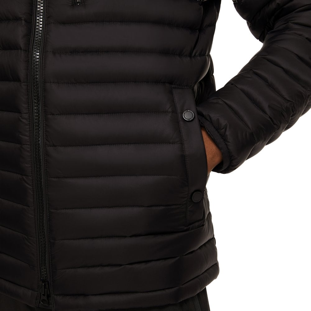 Moose Knuckles Mens Black Quilted Ropper Jacket
