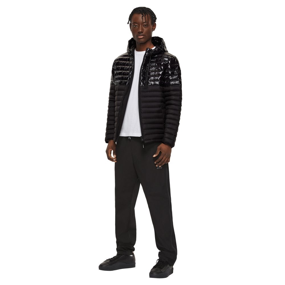 Moose Knuckles Mens Black Quilted Ropper Jacket