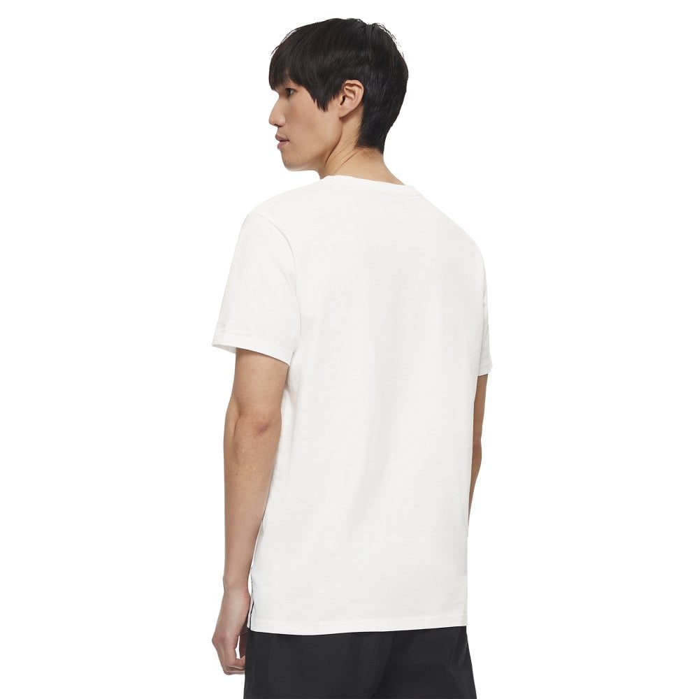 Moose Knuckles Mens White Classic Logo Crewneck Tee Shirt