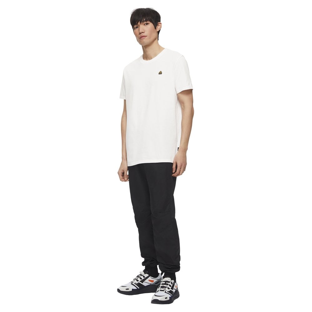 Moose Knuckles Mens White Classic Logo Crewneck Tee Shirt