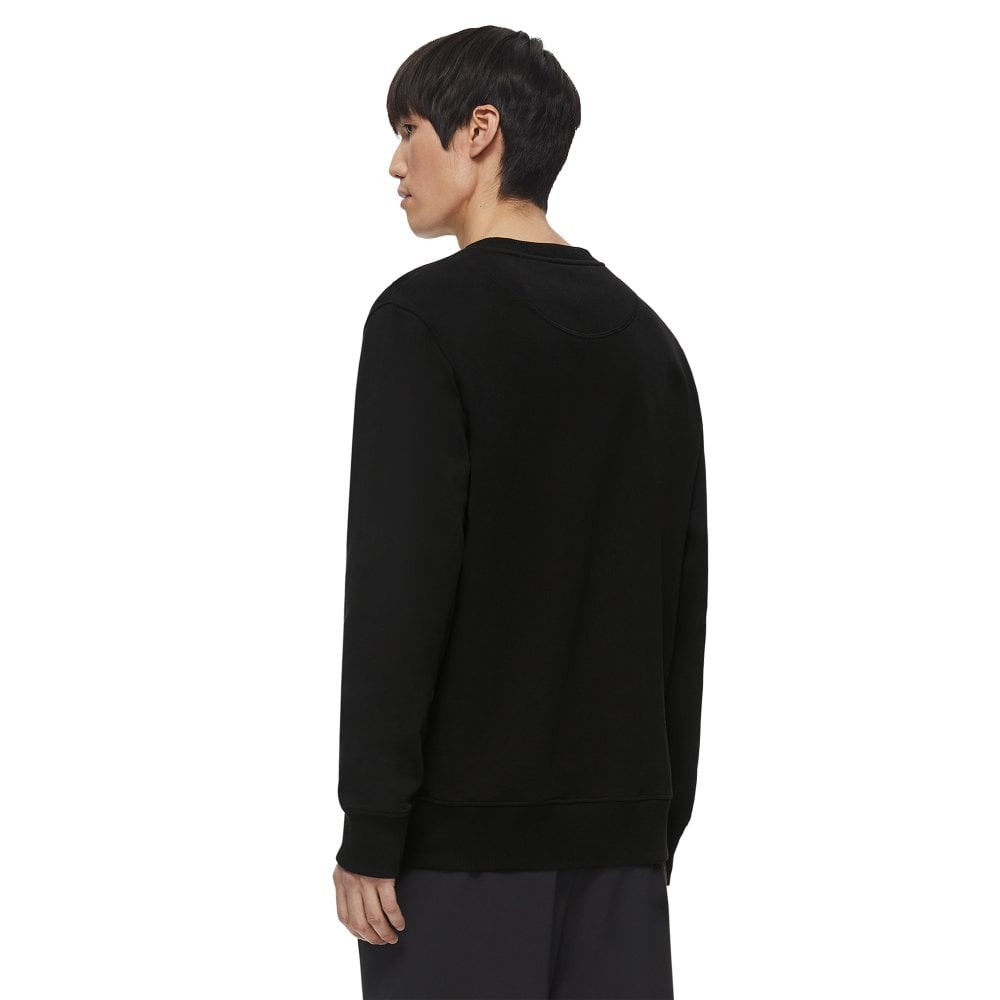Moose Knuckles Mens Black Greyfield Crewneck Sweatshirt