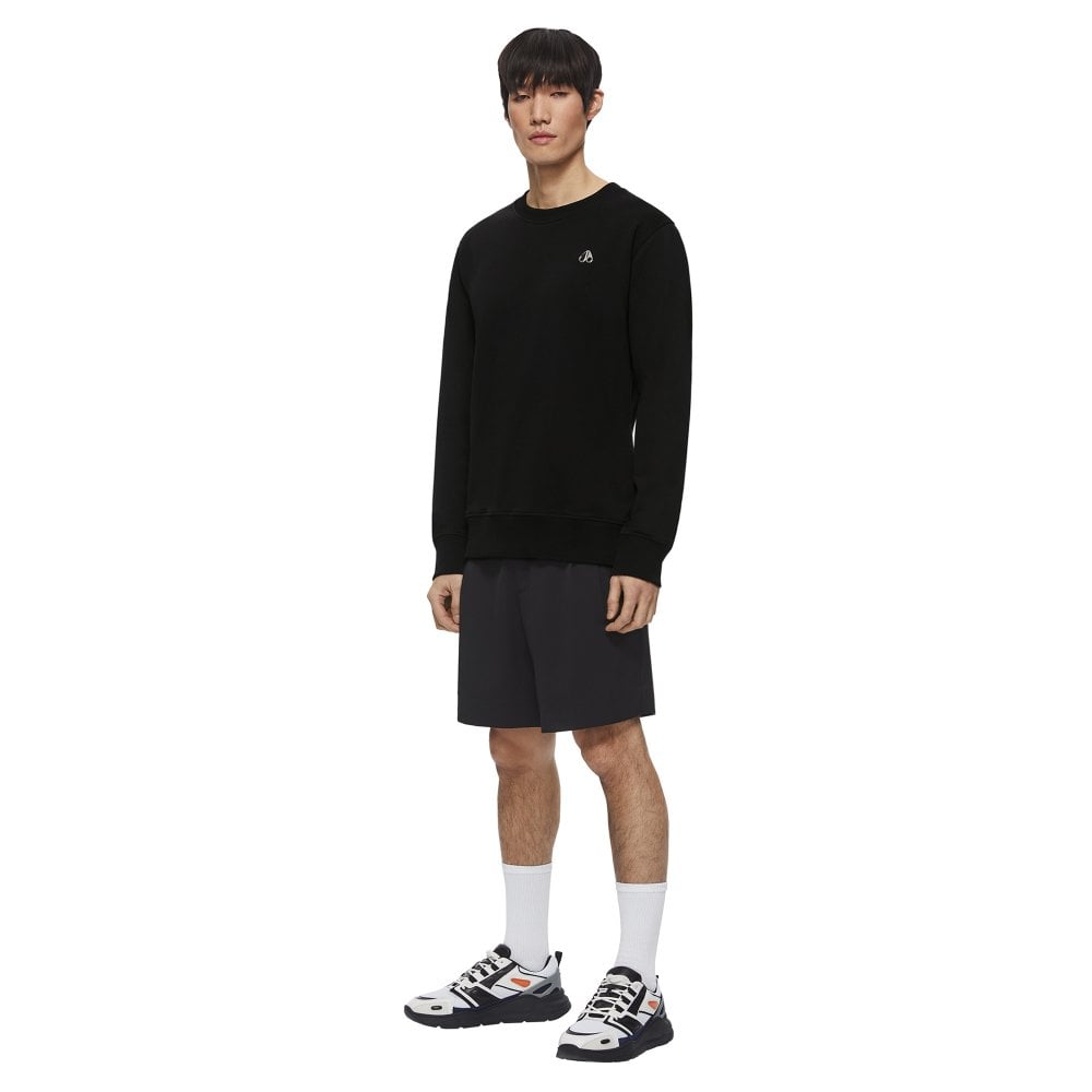 Moose Knuckles Mens Black Greyfield Crewneck Sweatshirt
