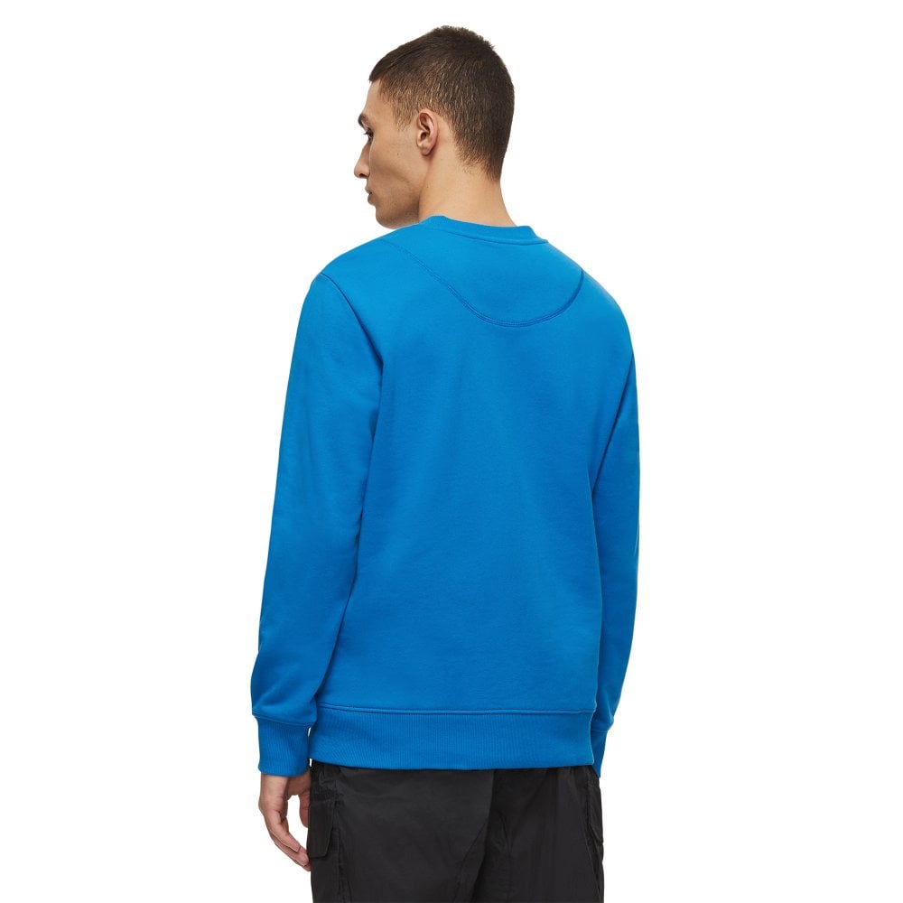 Moose Knuckles Mens Brit Blue Greyfield Crewneck Sweatshirt