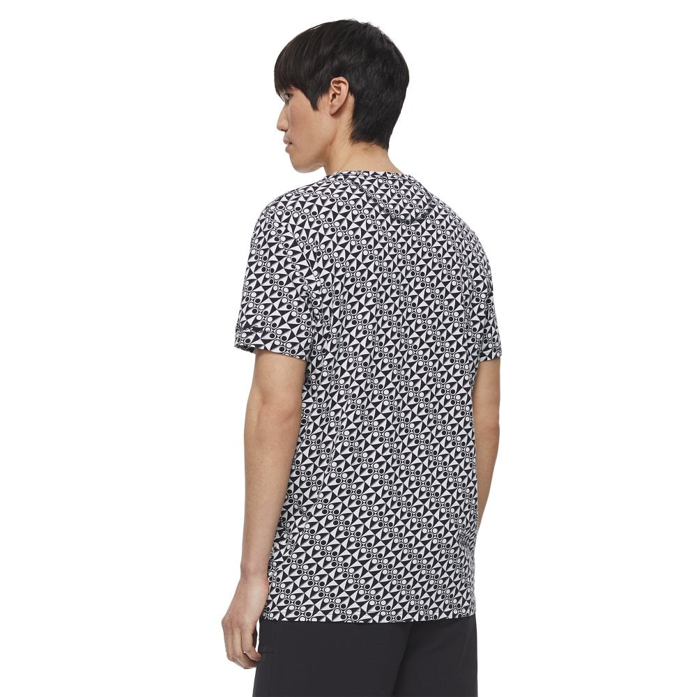 Moose Knuckles Mens Black Checkerboard print Mayday Tee