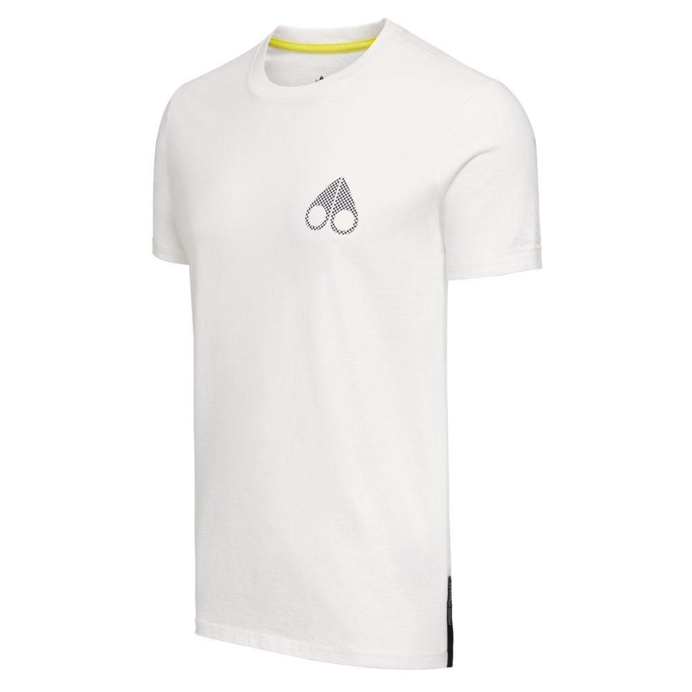 Moose Knuckles Mens White Cassettes Crewneck T-Shirt