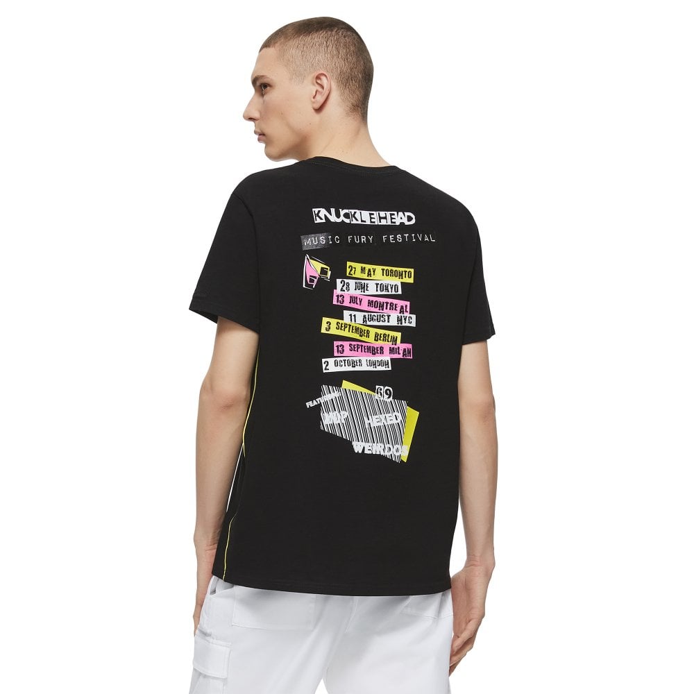 Moose Knuckles Mens Black Tonight Crewneck T-Shirt