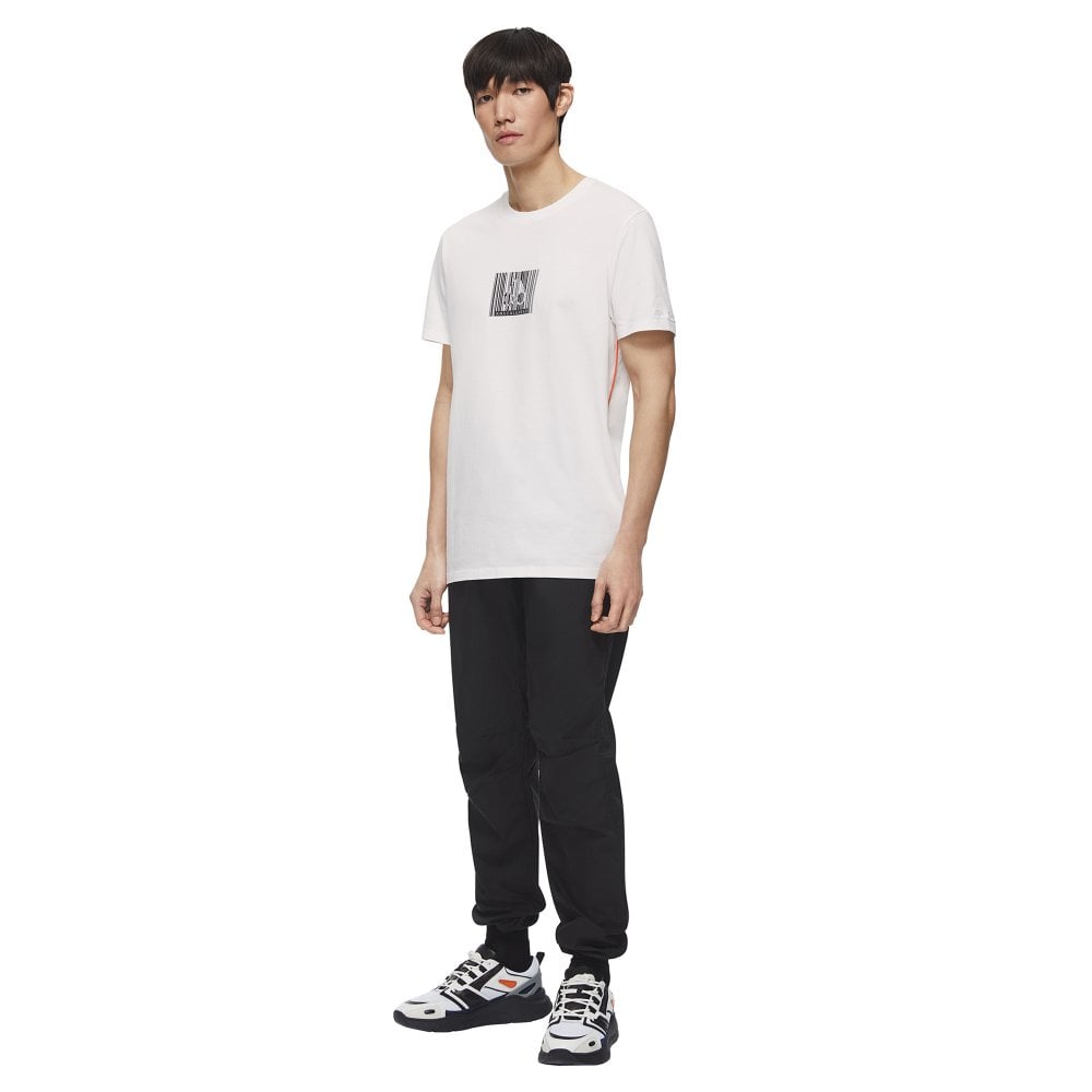 Moose Knuckles Mens White Tonight Crewneck T-Shirt
