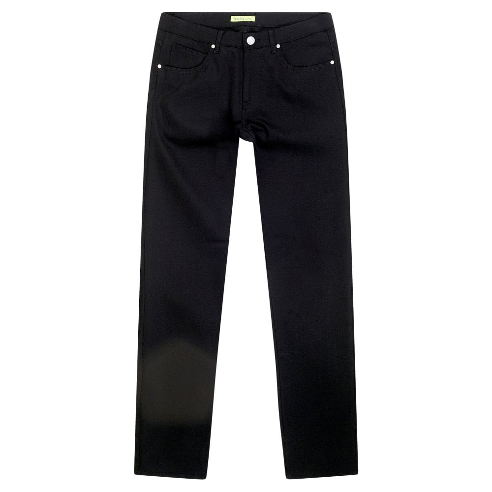 Versace Jeans Slim Fit Mens Stretch Black Jeans
