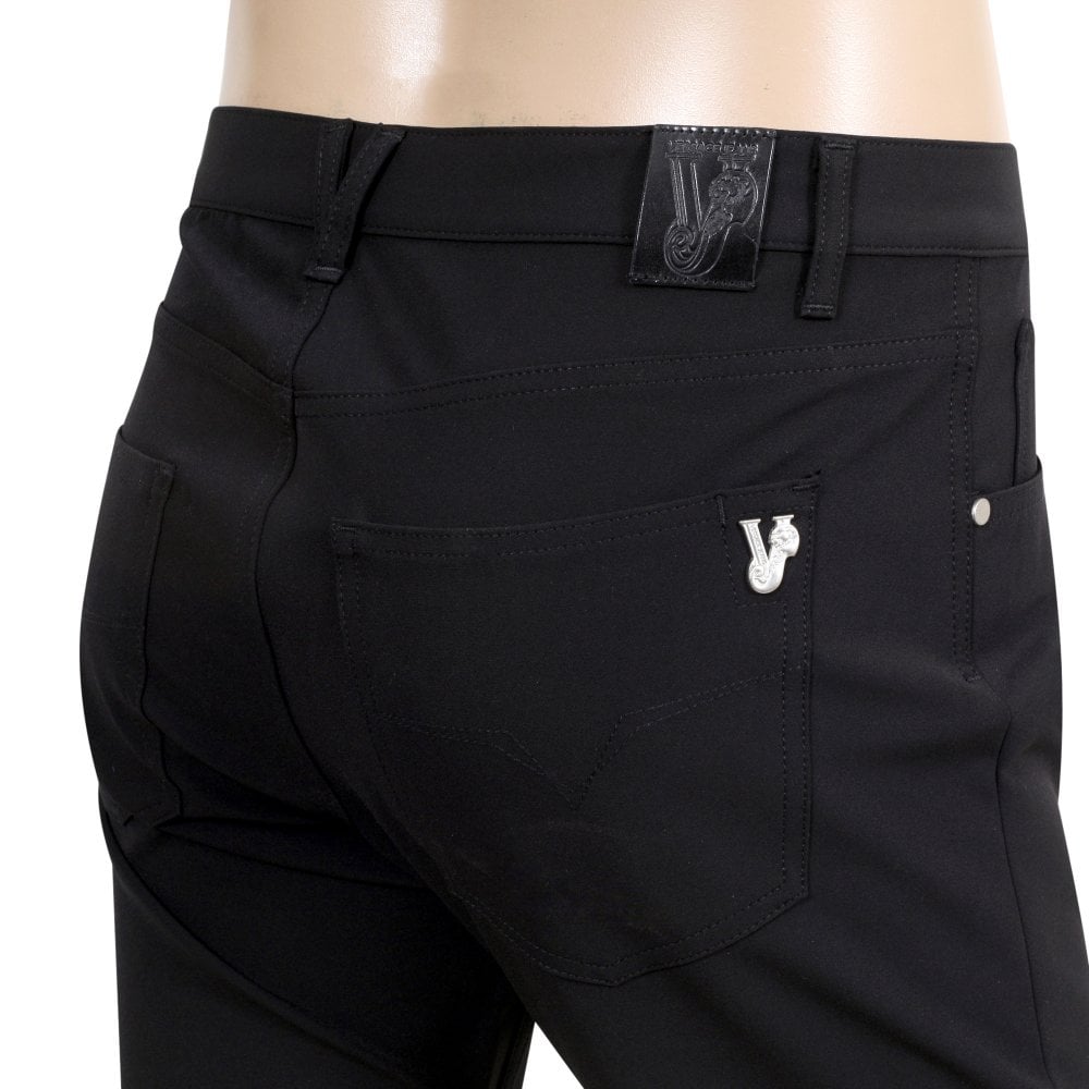 Versace Jeans Slim Fit Mens Stretch Black Jeans