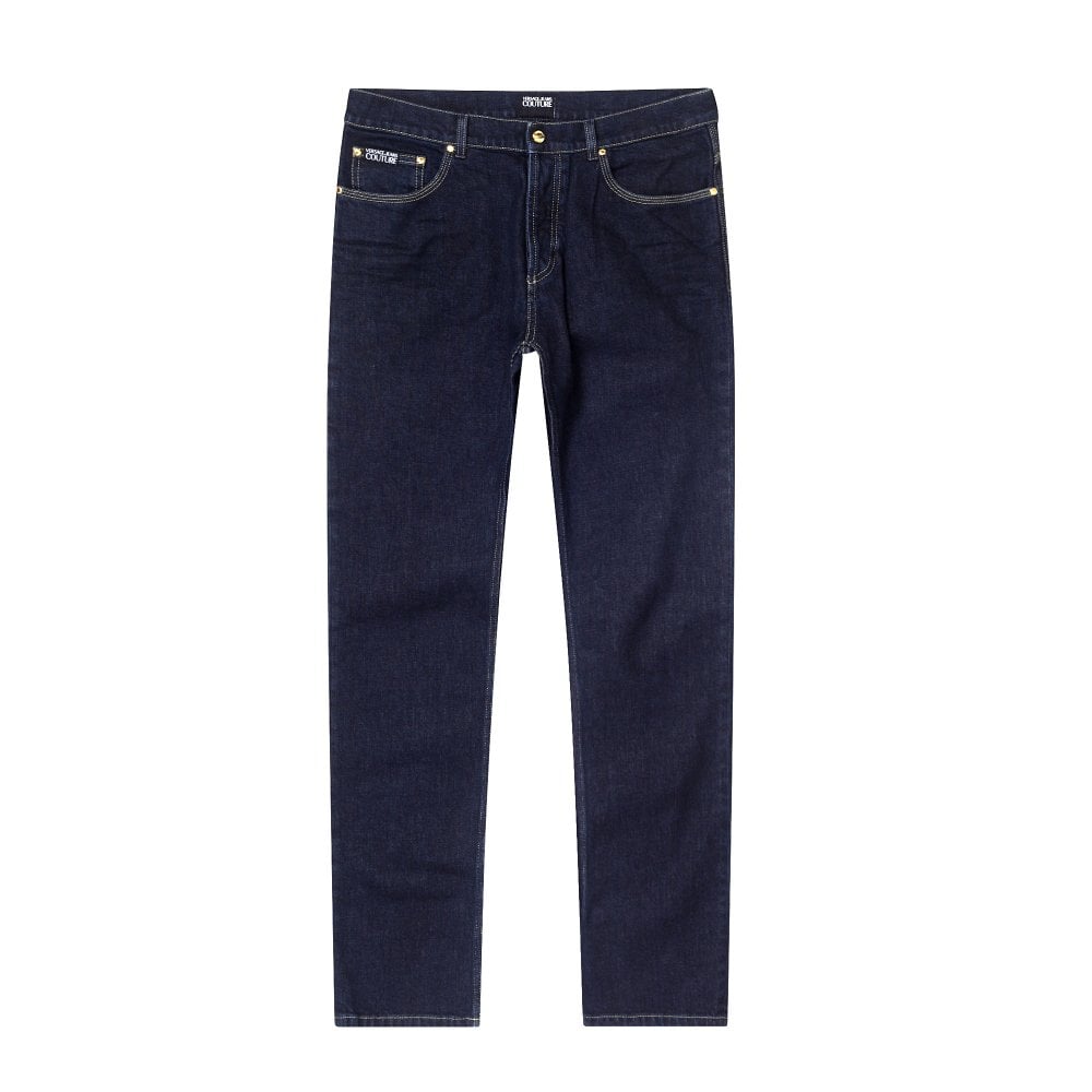 Versace Jeans Couture Mens Dark Indogo New Slim Fit Stretch Jeans