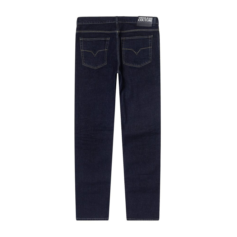 Versace Jeans Couture Mens Dark Indogo New Slim Fit Stretch Jeans