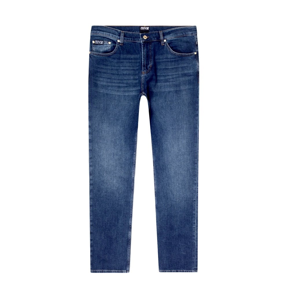 Versace Jeans Couture Mens Blue New Slim Fit Stretch Jeans