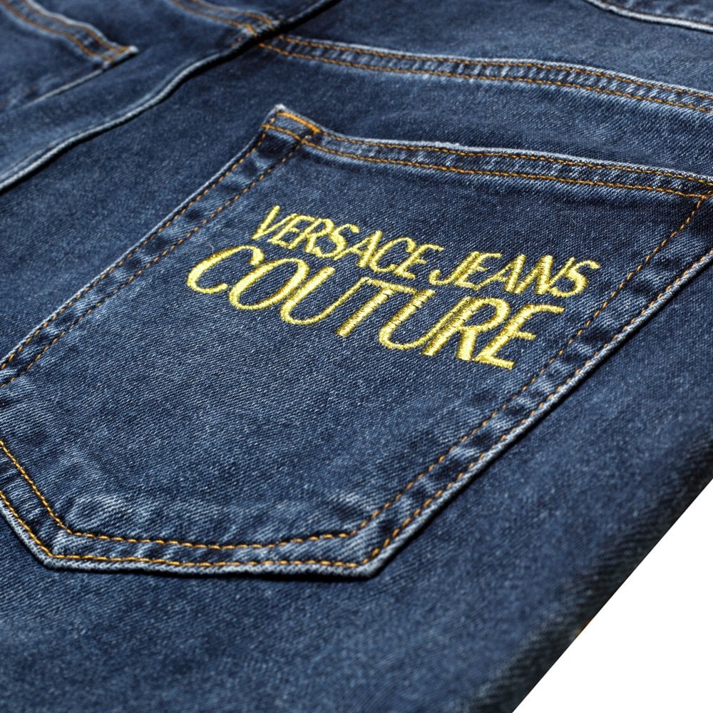 Versace Jeans Couture Mens Blue New Slim Fit Stretch Jeans