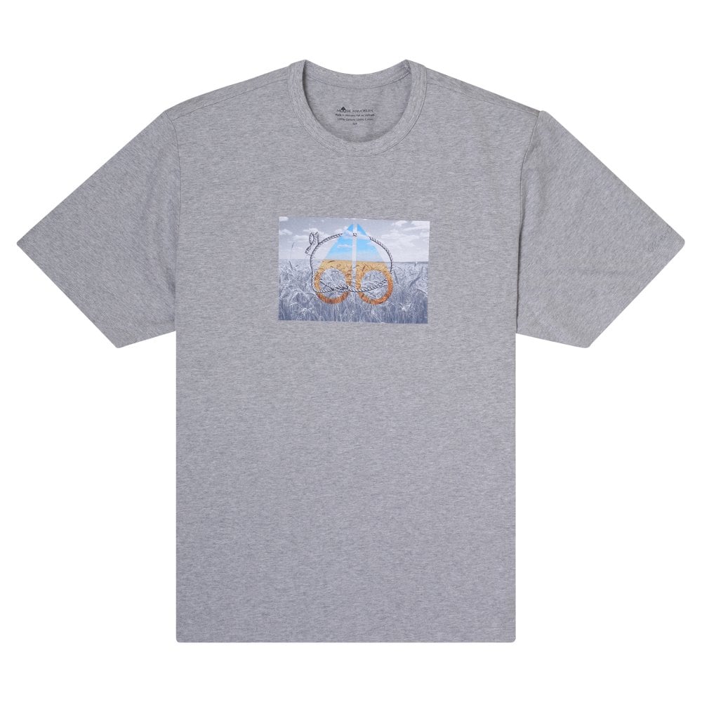 Moose Knuckles Mens Grey Prairie T Shirt
