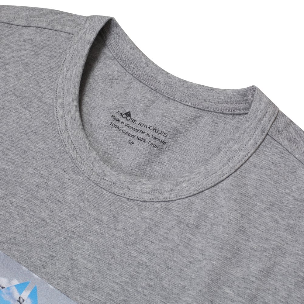 Moose Knuckles Mens Grey Prairie T Shirt
