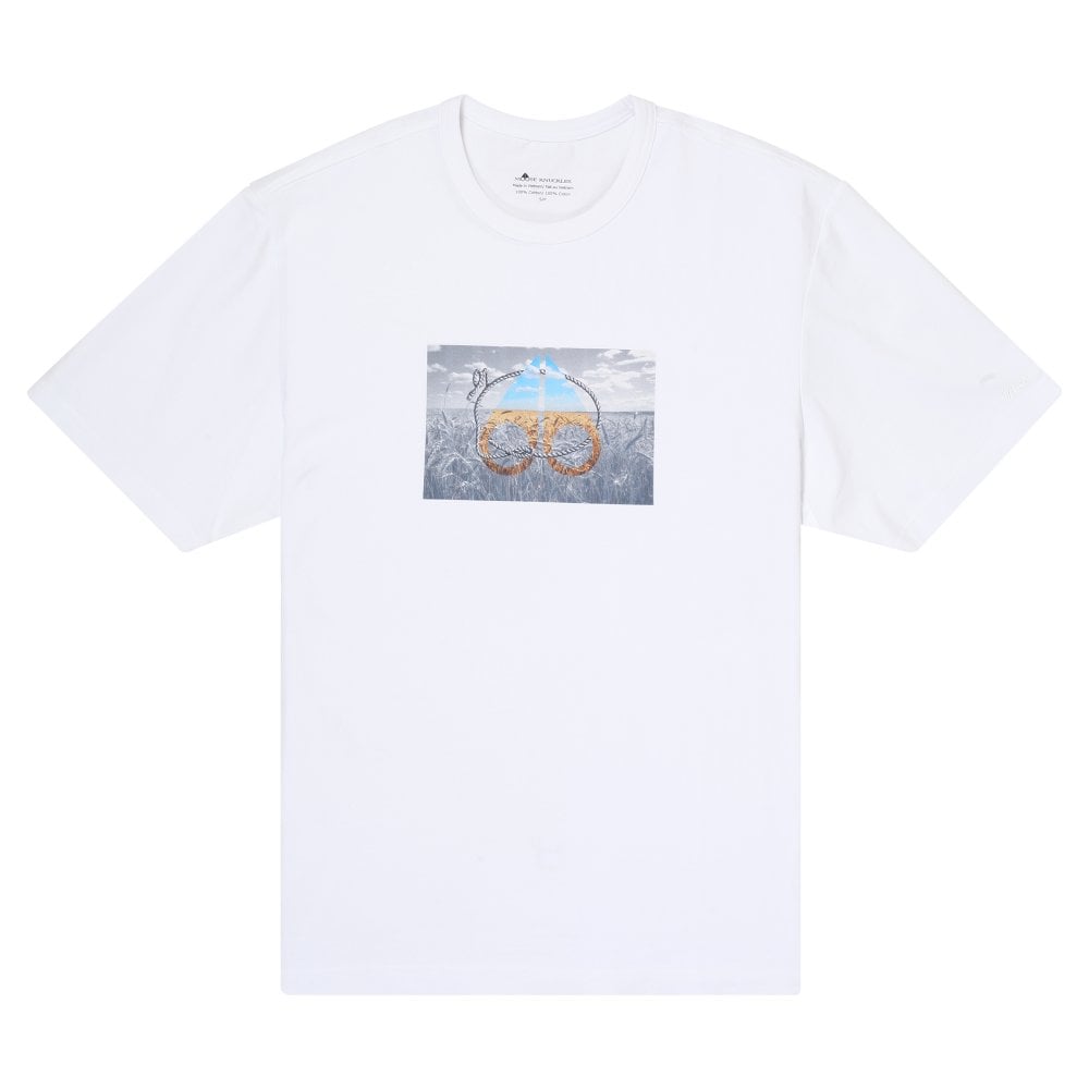Moose Knuckles Mens White Prairie T Shirt