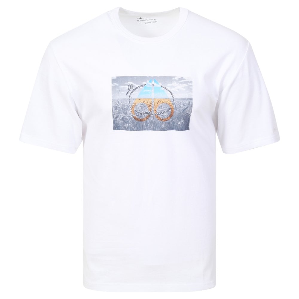 Moose Knuckles Mens White Prairie T Shirt