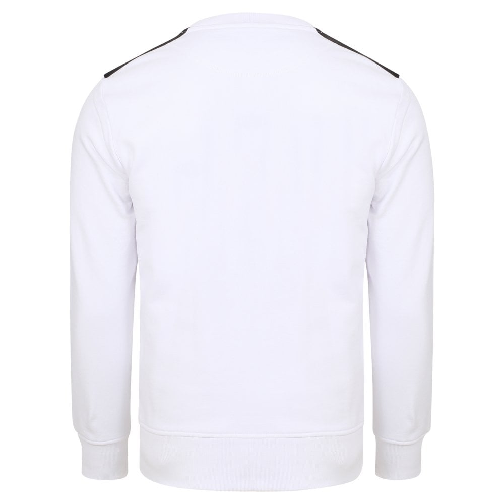 Moose Knuckles White Mens Whitehorn Sweatshirt