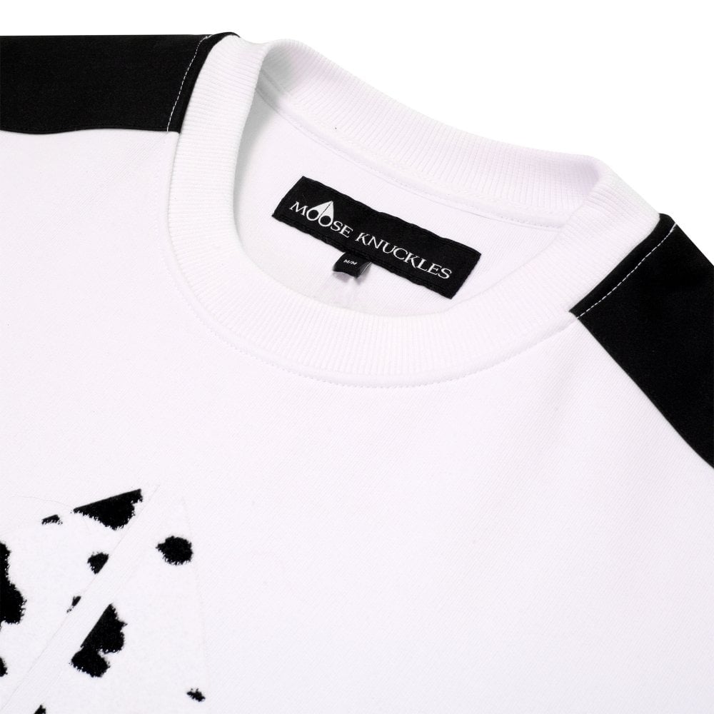 Moose Knuckles White Mens Whitehorn Sweatshirt