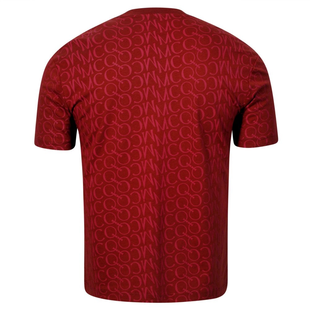 Mens Jacquard Logo Rust T Shirt