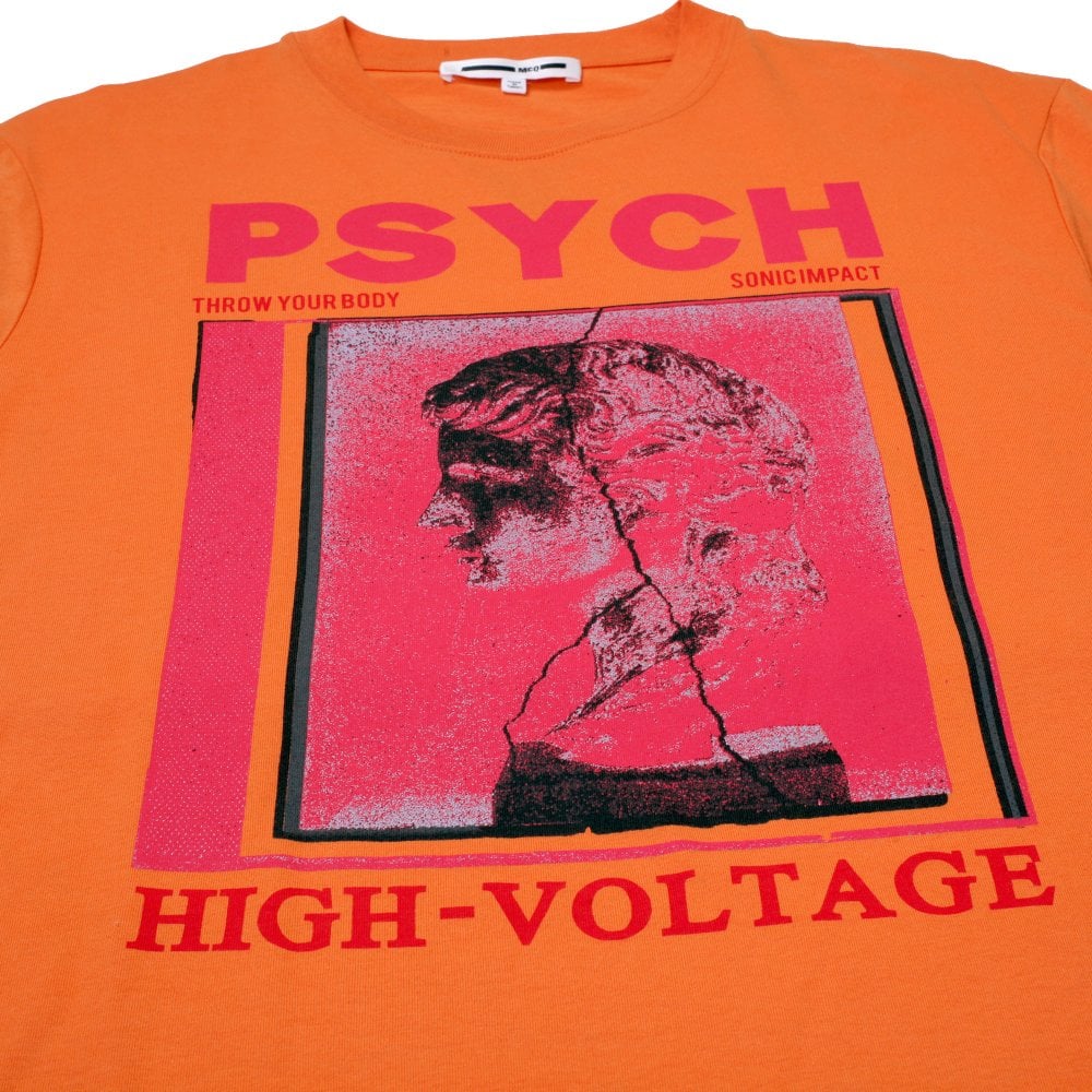 Mens Psych High Voltage Burnt Orange T Shirt