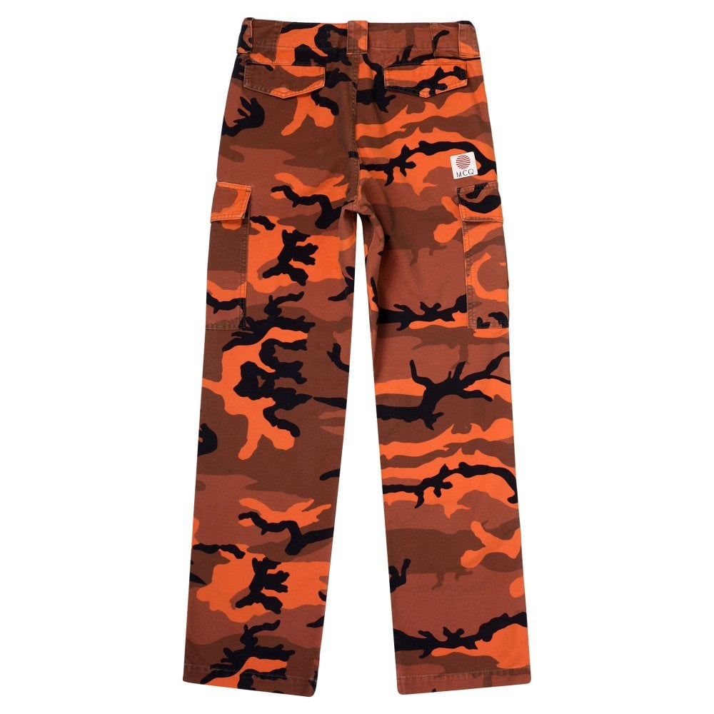 Mens Orange Camo Pants