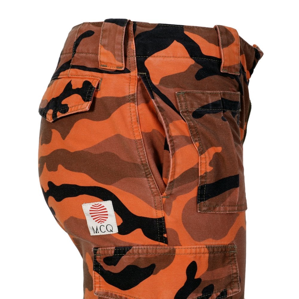 Mens Orange Camo Pants