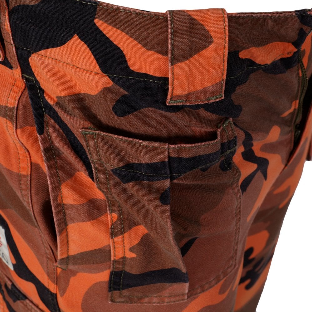 Mens Orange Camo Pants