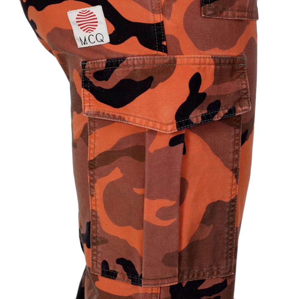 Mens Orange Camo Pants